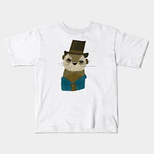 An Otter Gentleman Kids T-Shirt